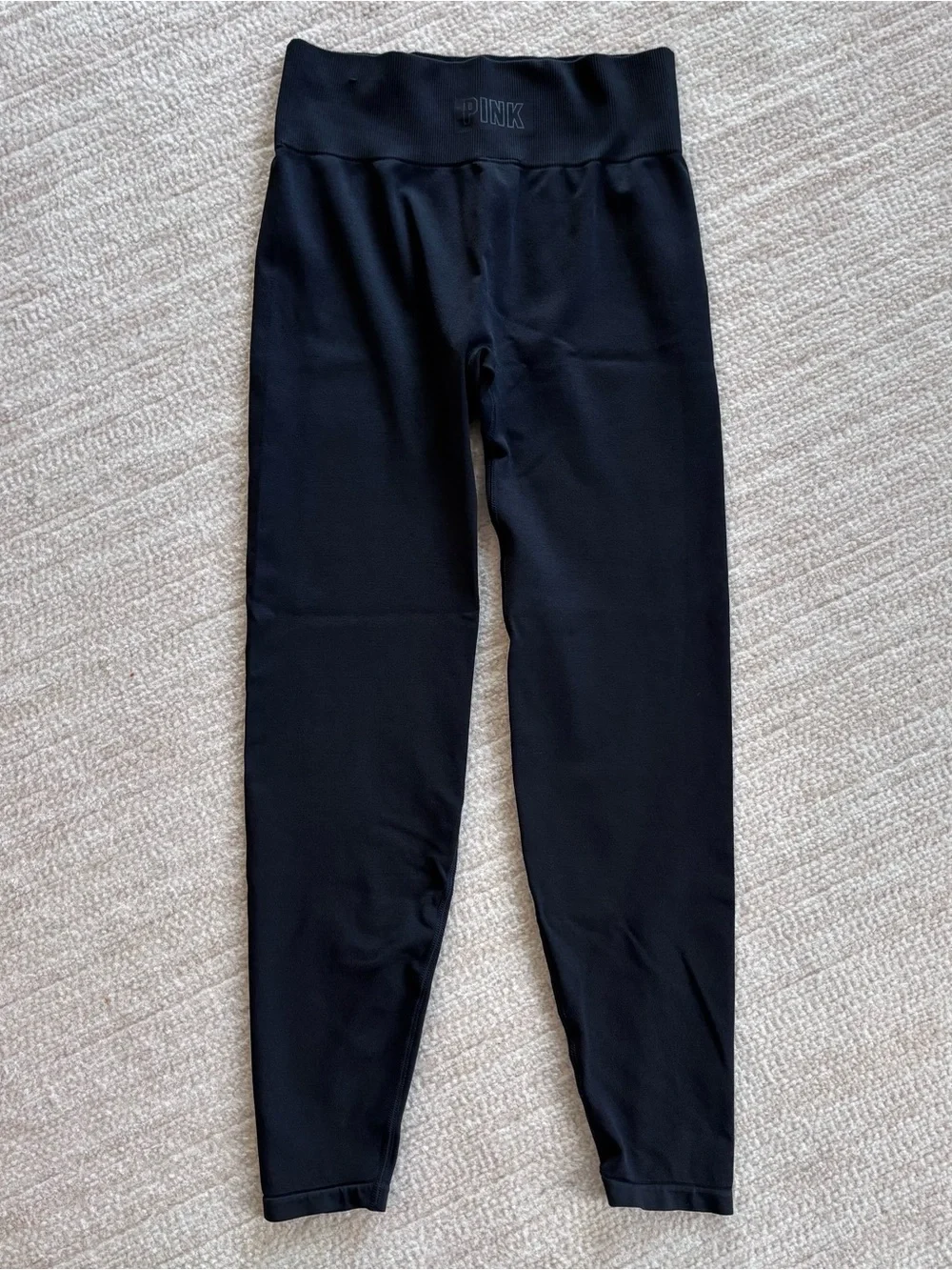 PINK Victoria's Secret Black High-Waist Leggings - Picture 1 of 8